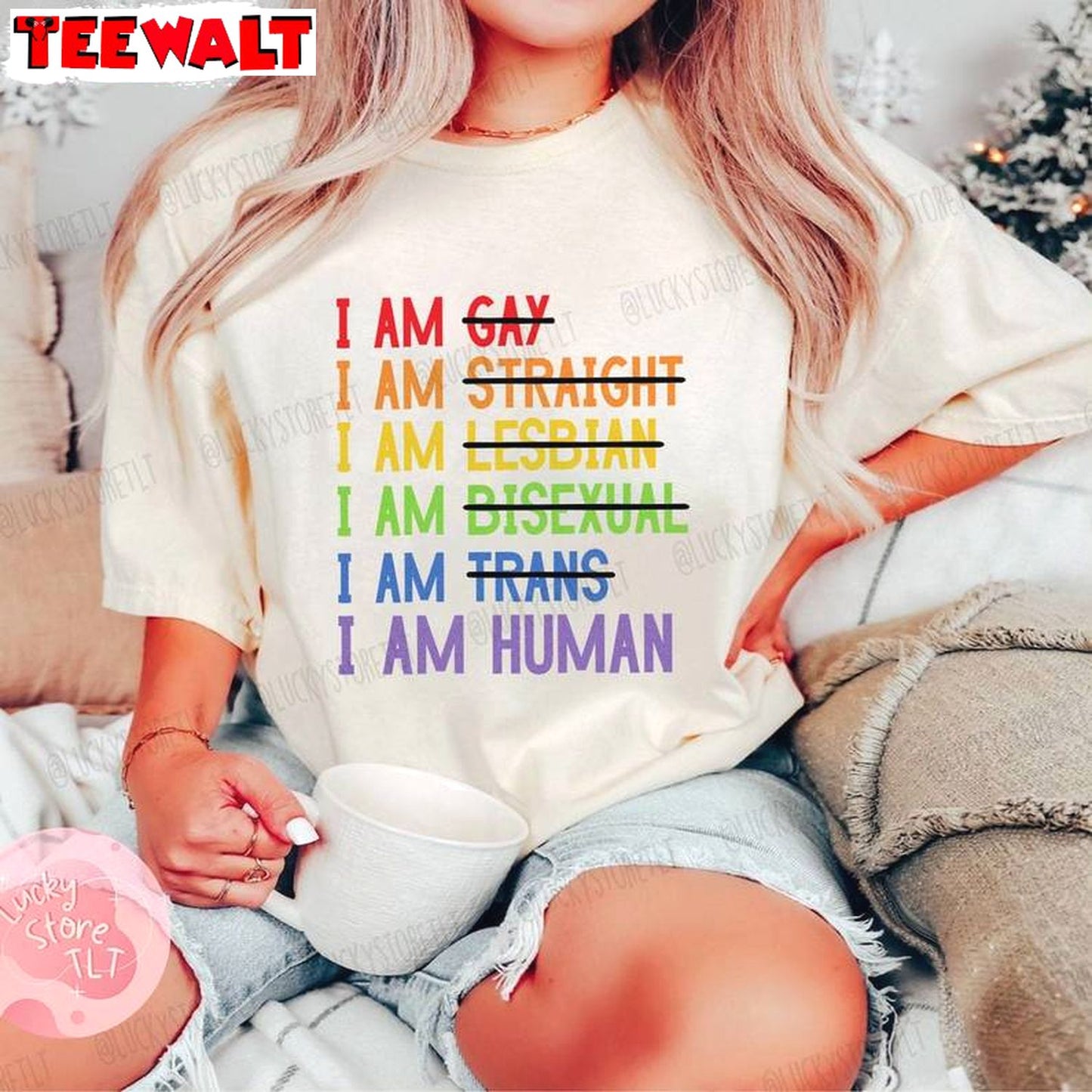 Lgbt Pride Month Sweatshirt , Comfort Shade Never Made Anybody Less Gay Shirt Crewneck