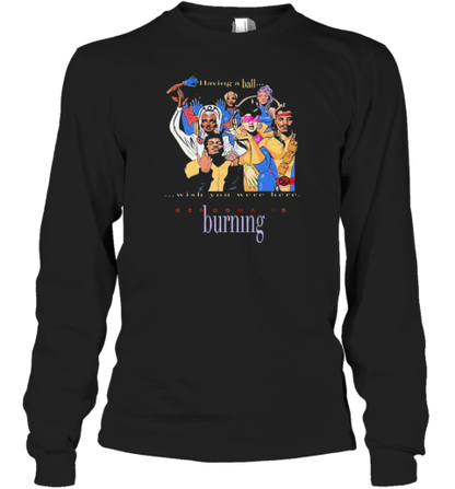 Having A Ball Wish You Were Here Genosha Is Burning T-Shirt