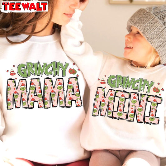 Retro Grichy Mama Mini Christmas T-shirt