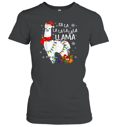 Fa La La La La La La Llama Teacher T-Shirt