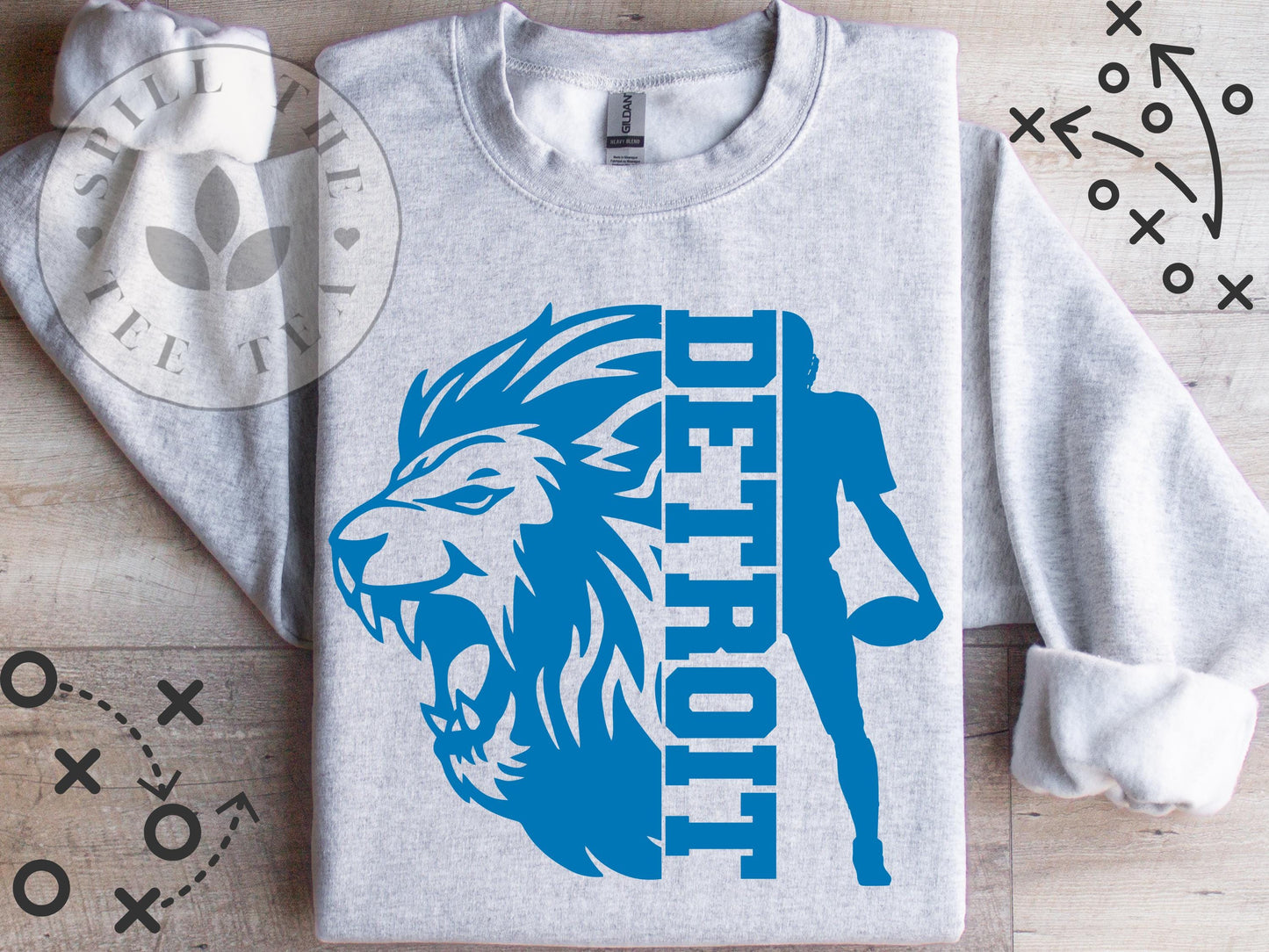 Detroit Lions Vintage Game Day Sweatshirt