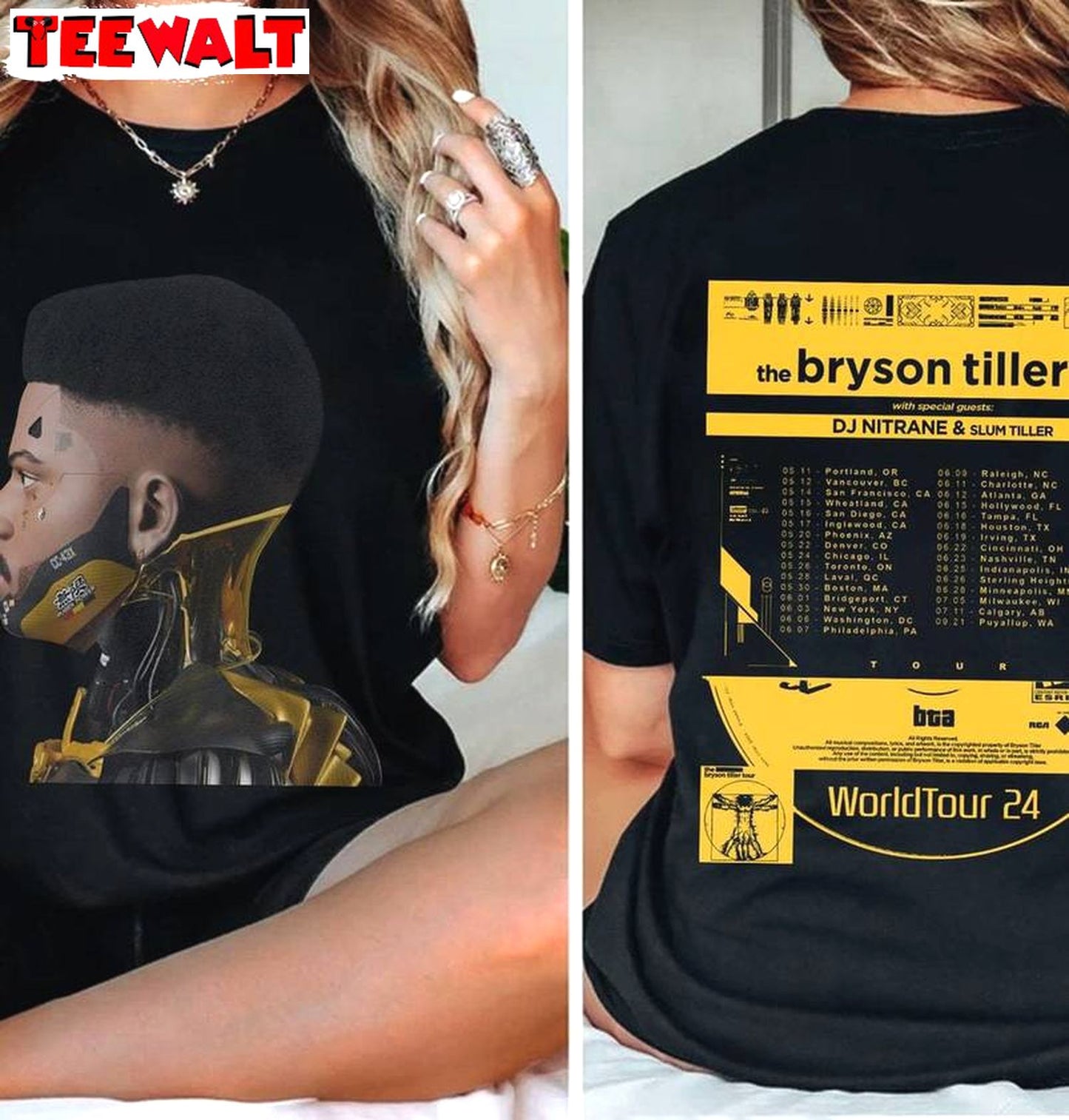 Bryson Tiller Inspired Shirt, The Bryson Tiller 2024 Concert Crewneck