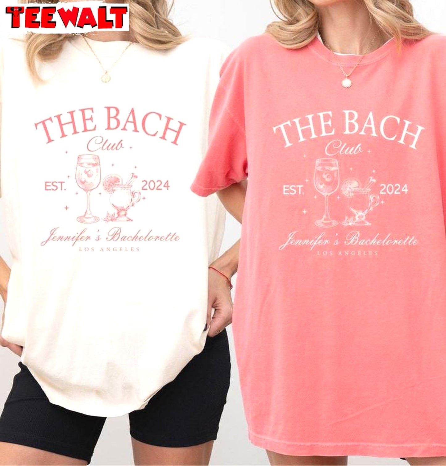 Bachelorette Party Unisex Hoodie, Trendy The Bach Club Long Sleeve Tee Tops