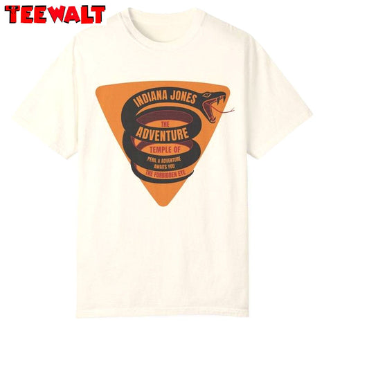 Indiana Jones Comfort Shirt, Trendy Music Short Sleeve