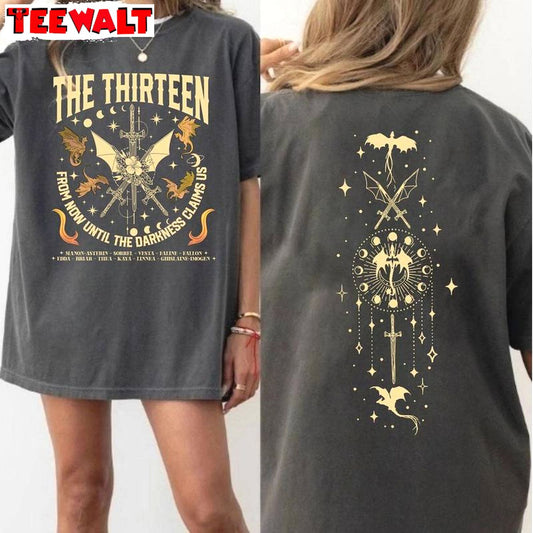 Neutral The Thirteen Throne Of Glass Shirt, From Now Until The Darkness Claims Us Sweater Tank Top