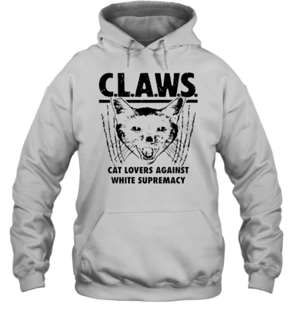 Claws Cat Lovers Against White Supremacy T-Shirt