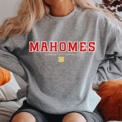 Patrick Mahomes Shirt Kansas City Sweatshirt Mahomes Crewneck Football