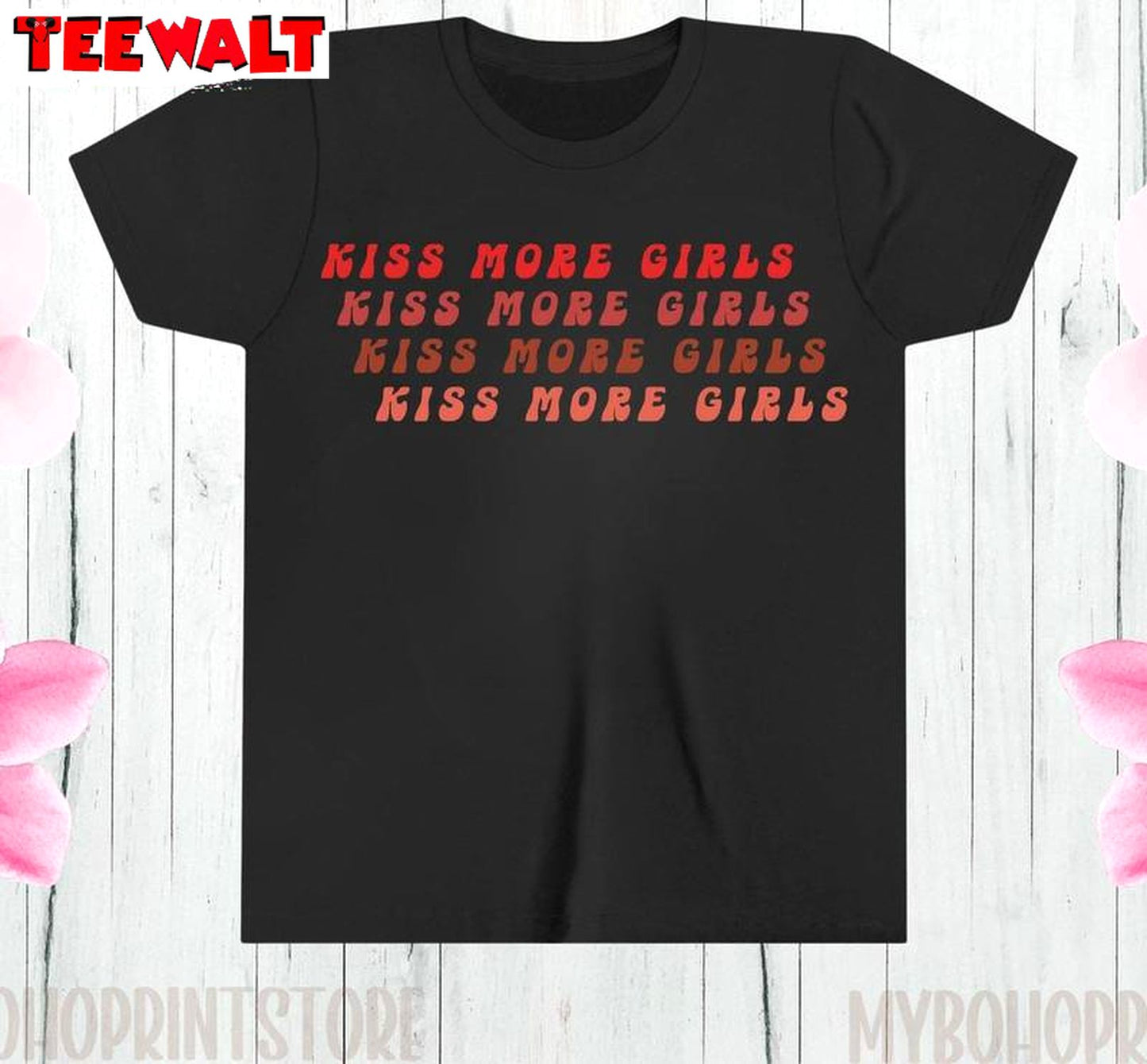 Limited Kiss More Girls Shirt, Queer Gay Girls Inspirational Sweatshirt Unisex Hoodie