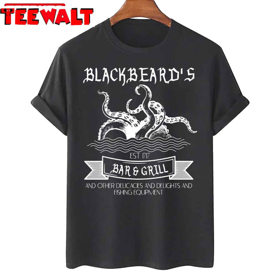 Octopus Blackbeard's Bar And Grill Unisex T-Shirt