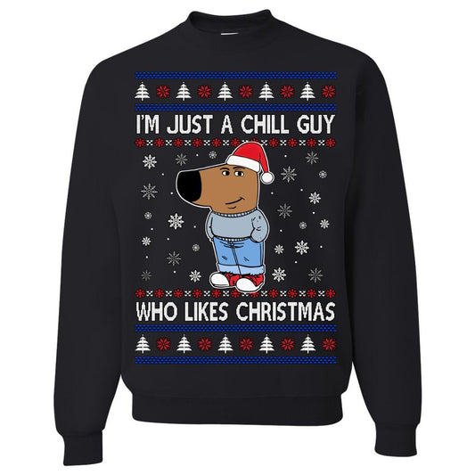 Just A Chill Guy Funny Christmas Sweater