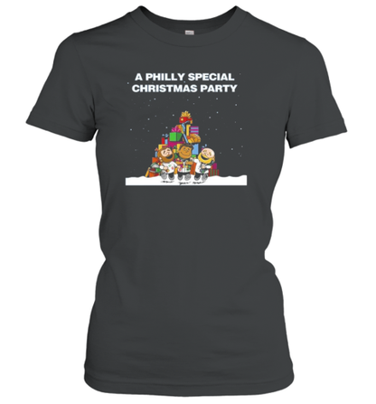 Jason Kelce Lane Johnson Jordan Mailata A Philly Special Christmas Party T-Shirt