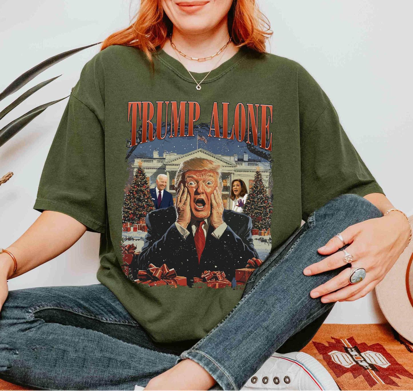 Funny Trump Home Alone Christmas Sweatshirt - Movie Shirt