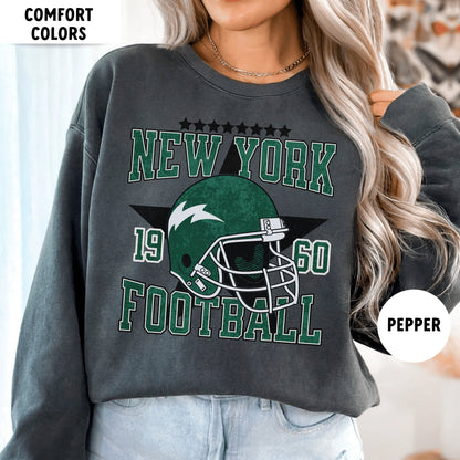 Vintage New York Jet Football Sweatshirt - Aaron Rodgers Crewneck Style