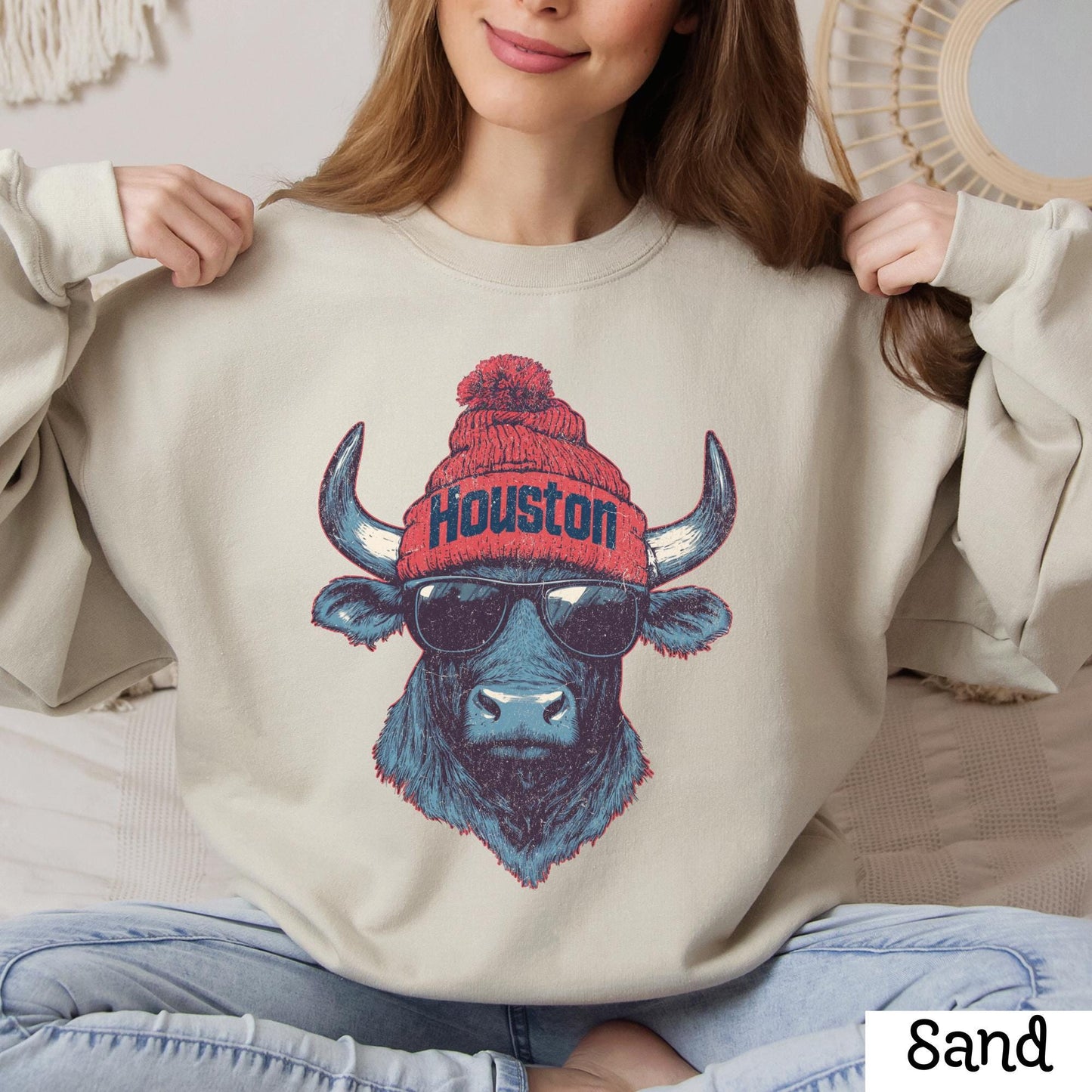 Vintage Houston Football Sweatshirt - Retro Texans Game Day