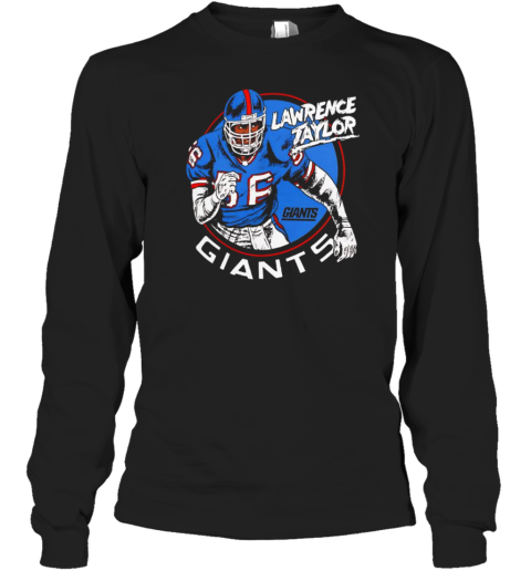 Lawrence Taylor New York Giants Caricature Retired Player T-Shirt