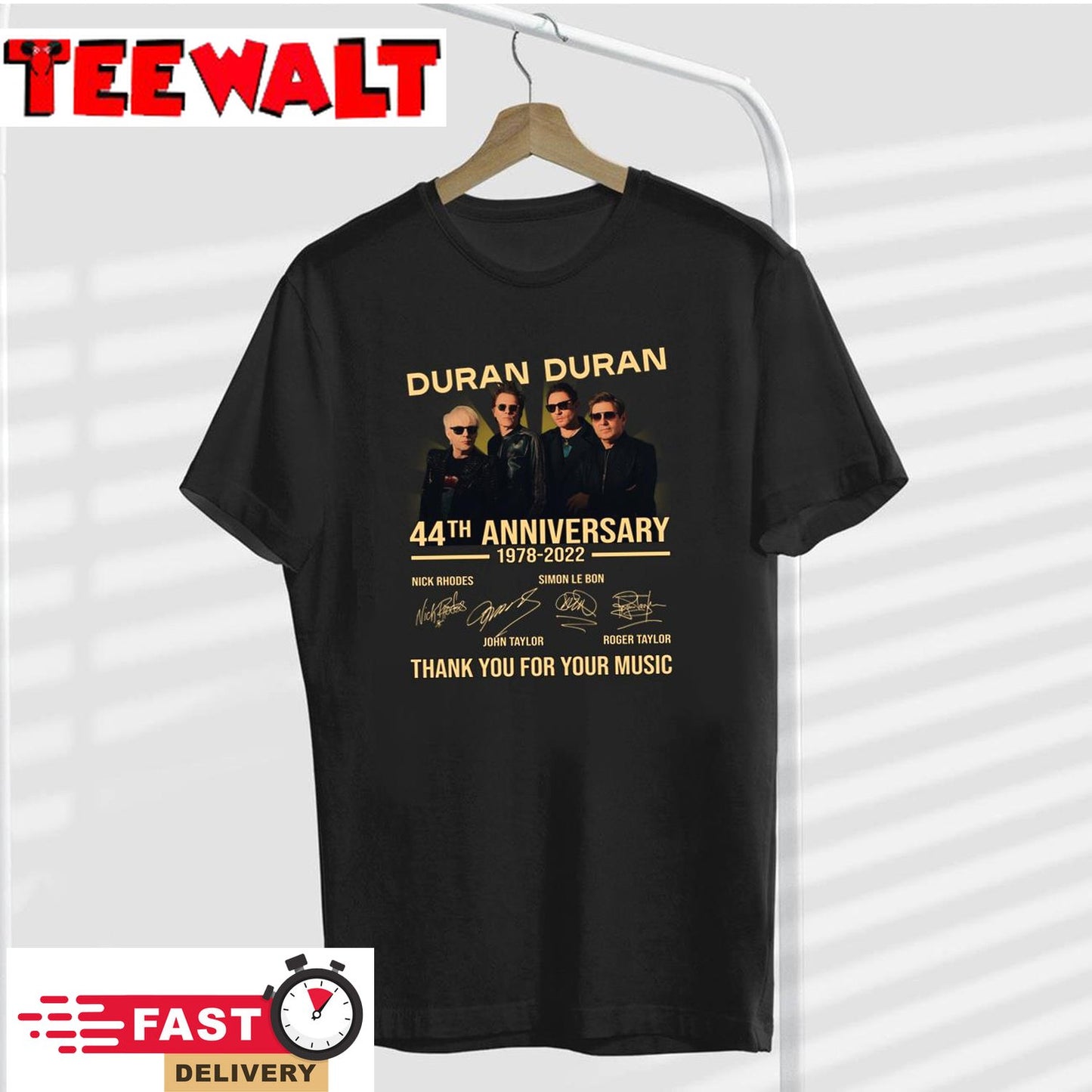 Duran Duran 44th Anniversary 1978-2022 Thank You For Memories Signatures Unisex T-Shirt