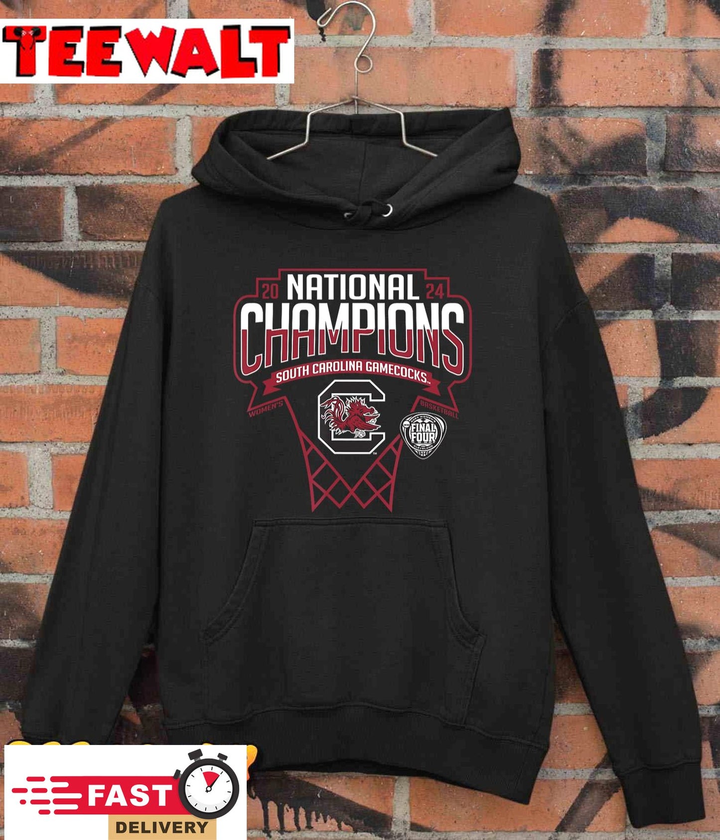 USC Gamecocks National Champs 2024 Women's Basketball Hoop T-Shirt