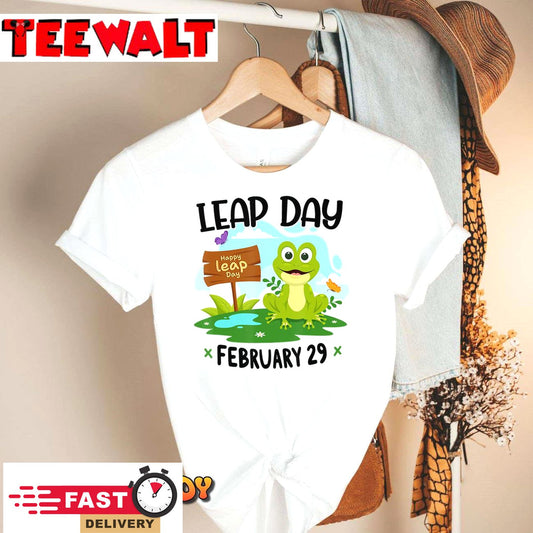 February 29th Leap Day Frog Cute Matching Leap Year 2024 T-Shirt