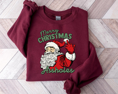 Funny Santa Merry Christmas Shirt For Holidays