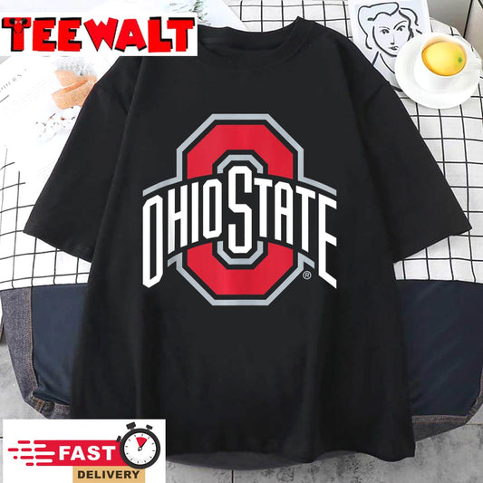 Ohio State Buckeyes Icon Logo Black Officially Licensed Unisex Hoodie