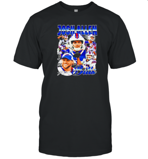 Josh Allen Buffalo Bills Football Graphic Signature 2024 T-Shirt