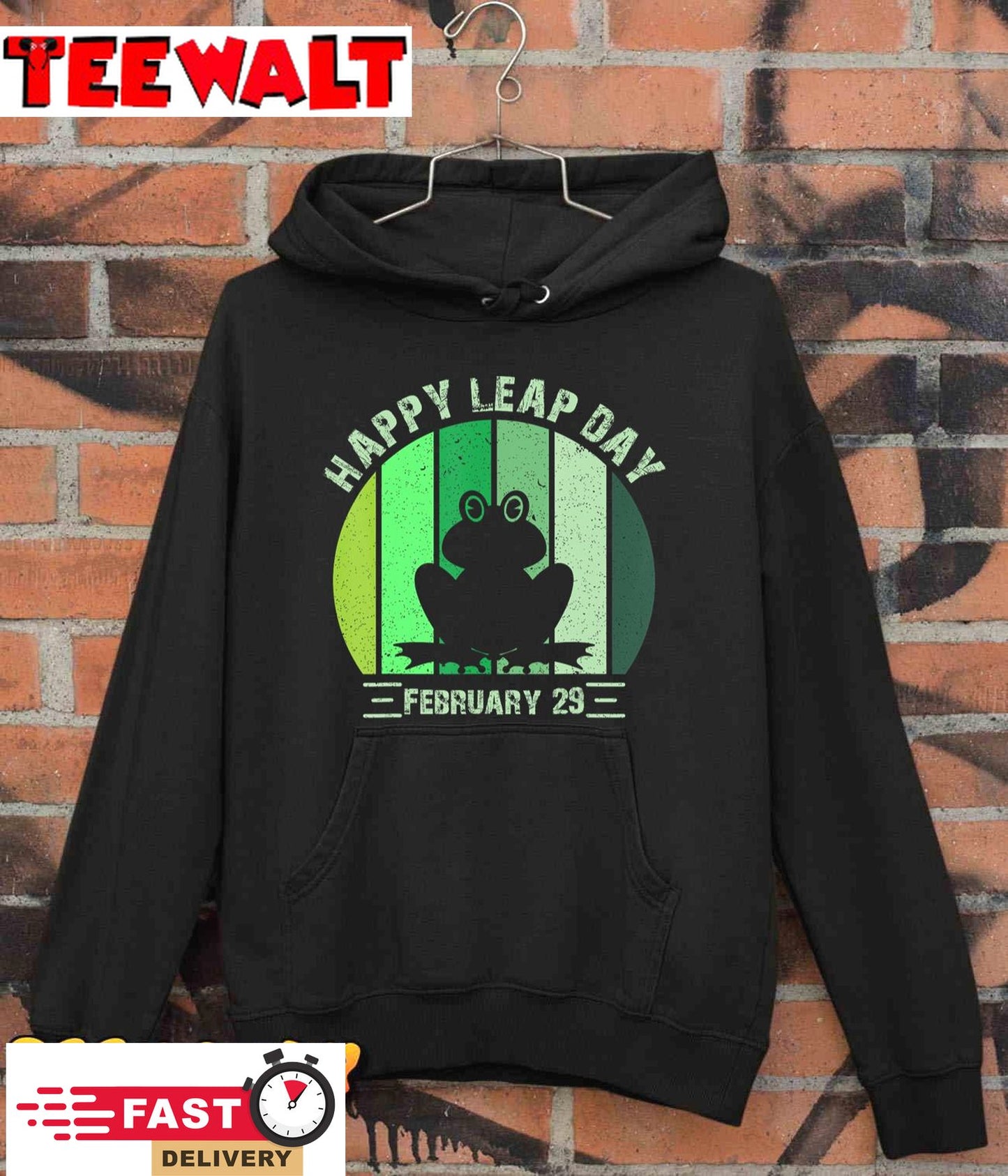 Happy Leap Day February 29 Leap Year Hoppy Frog Vintage T-Shirt