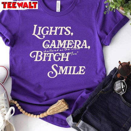 Creative Lights Camera Teach Smile Shirt, Must Have Ttpd Lyrics Sweater