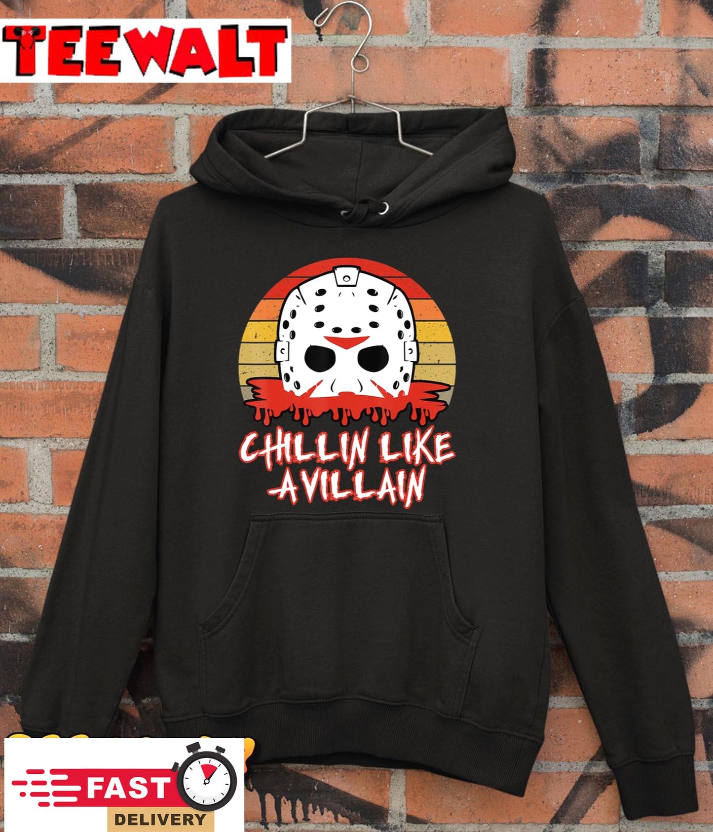 Chillin Like a Villain Funny Slasher Horror Movie Fan T-Shirt