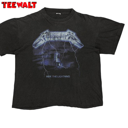 Trendy Metallica 72 Seasons Shirt, Vintage Metallica Ride The Lightning Long Sleeve Sweater