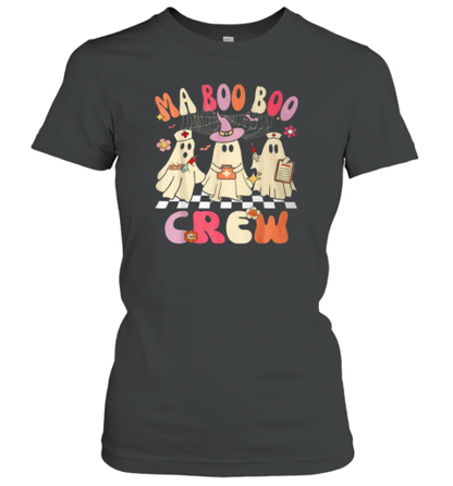 Halloween Medical Assistant Boo Crew Ma Ghost Nurse T-Shirt