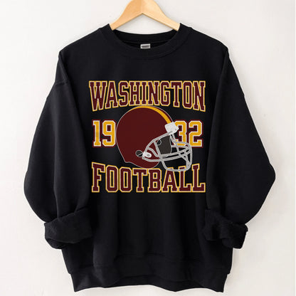 Washington Football Crewneck Sweatshirt - Vintage Inspired Washington Shirt