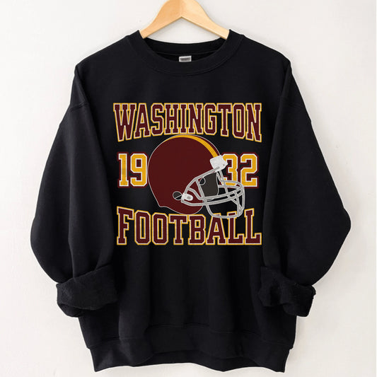 Washington Football Crewneck Sweatshirt - Vintage Inspired Washington Shirt