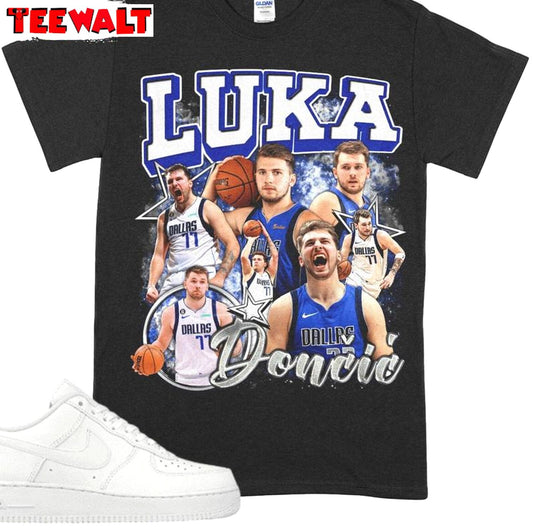 Cool Design Luka Doncic Shirt, Groovy Basketball Unisex T Shirt Unisex Hoodie