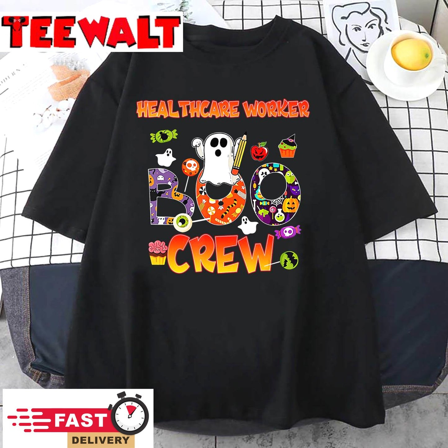 Halloween HEALTHCARE Worker Boo Crew,HEALTHCARE Worker T-Shirt