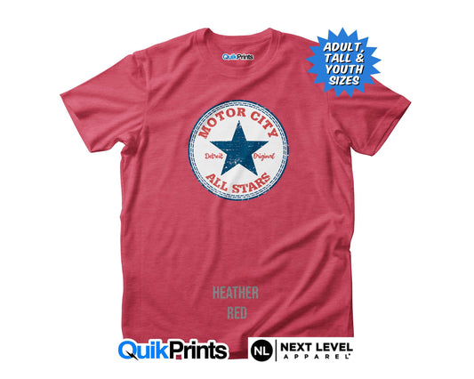 Motor City All Stars - Vintage Style Shirt For All Sizes