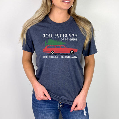 Jolliest Bunch Of Teachers Shirt For Group Holiday Fun