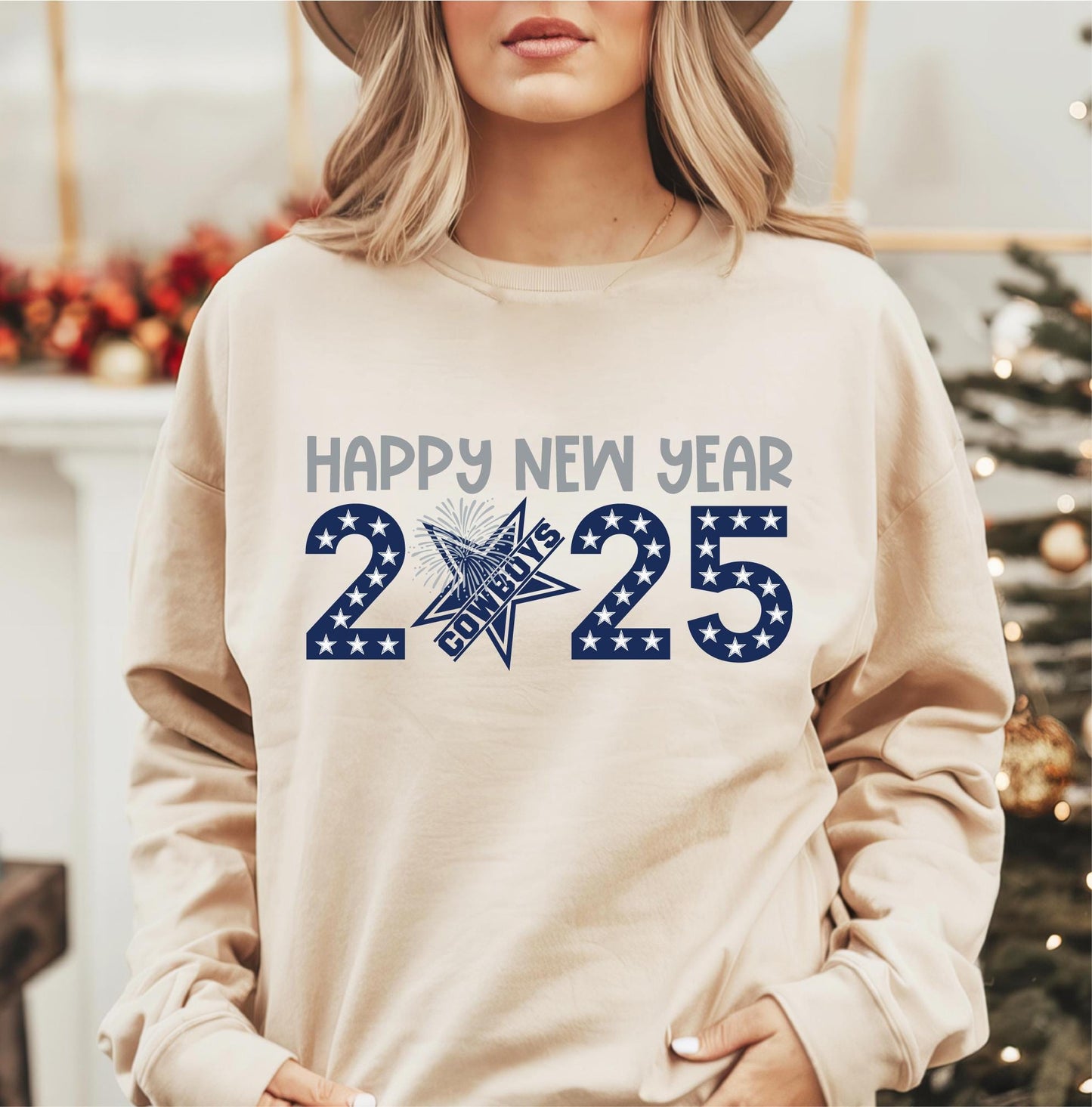 Happy New Year Western Cow Farm Party Tee