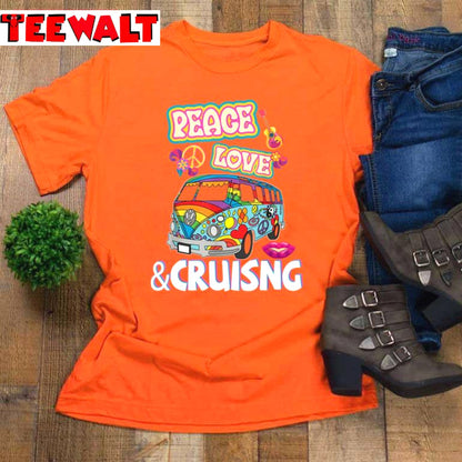 Hippie Van Peace Love And Cruising Unisex T-Shirt