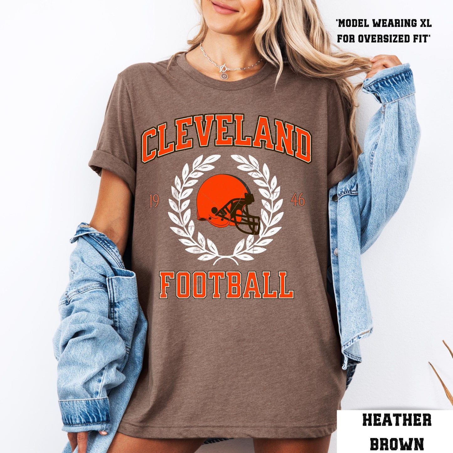 Cleveland Football Sweatshirt - Retro Browns Fan Crewneck Gift For Fans