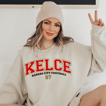 Travis Kelce Football Sweatshirt - Kansas City Football Era Shirt