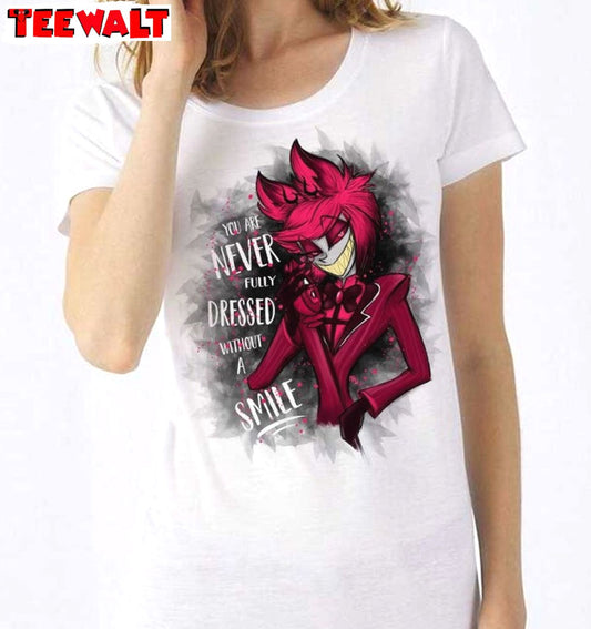 Alastor Hazbin Hotel Shirt, Trendy Unisex T Shirt Long Sleeve