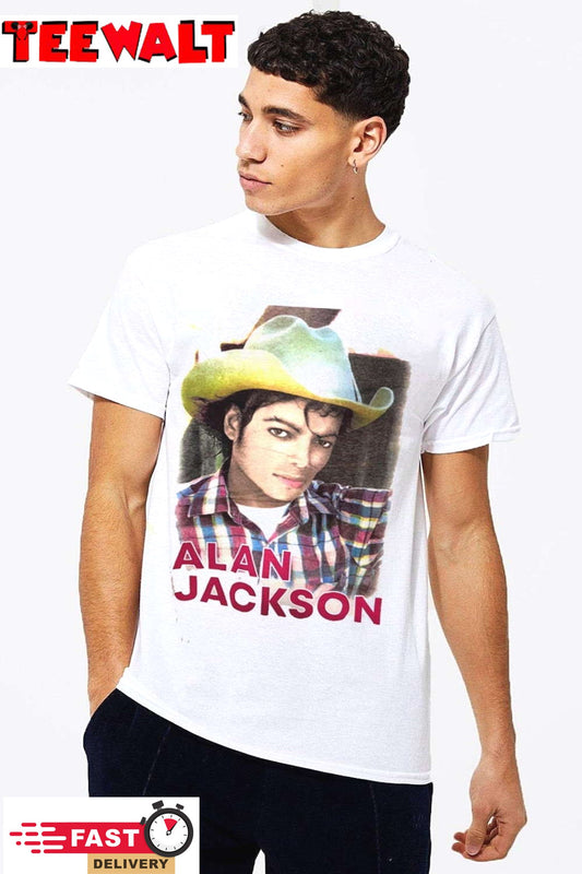 Vintage 90s Bootleg Alan Jackson T Shirt