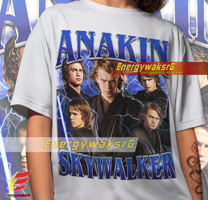 Anakin Skywalker Vintage 90'S Retro Fan T-Shirt - Classic Star Wars Apparel For Enthusiasts