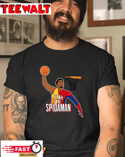 Donovan Mitchell Utah 45 Spidaman Unisex T-Shirt