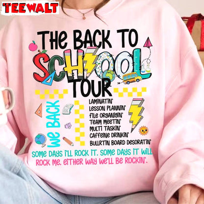 Cute Teacher Tour Unisex Hoodie, Limited The Back To School Tour Shirt Sweater