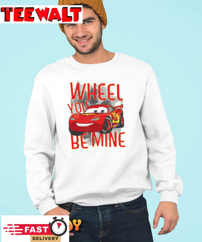 Disney Pixar Cars 2 Valentine's Day Wheel You Be Mine T-Shirt