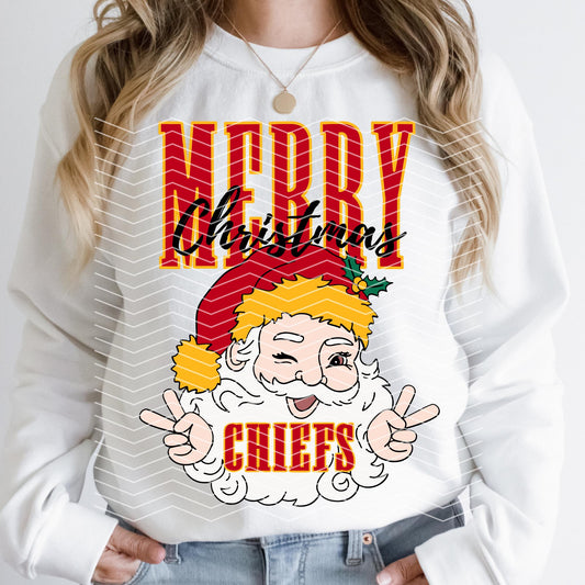 Kansas City Chiefs Football Christmas - Tis The Season Shirt