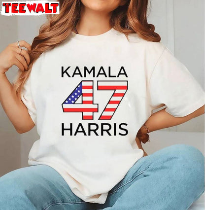 Madam President 47 Kamala Harris Shirt, 2024 Unisex T Shirt Short Sleeve