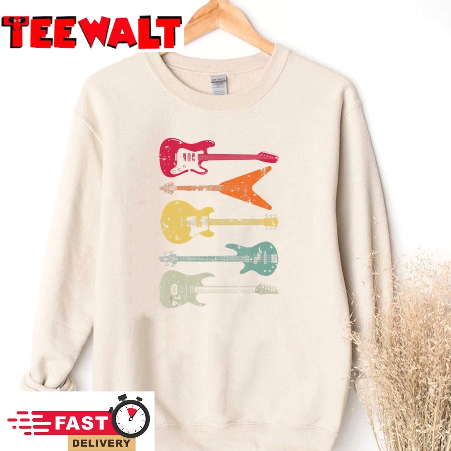 Guitar item. Gift For Guitarist , Retro Style T-Shirt