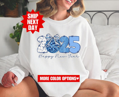 New Year 2025 Happy Crew Sweatshirt